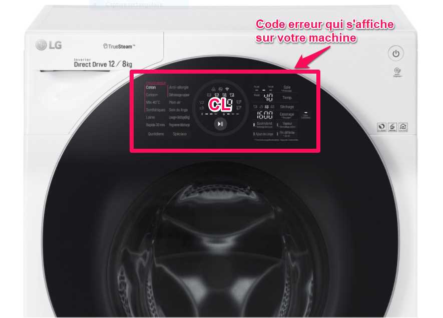 machine a laver lg manuel dutilisation