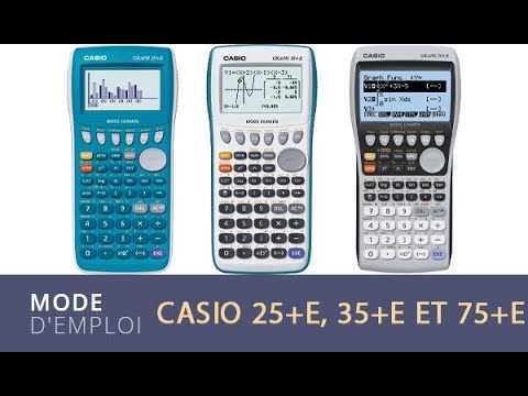 manuel dutilisation calculatrice casio graph 35+e