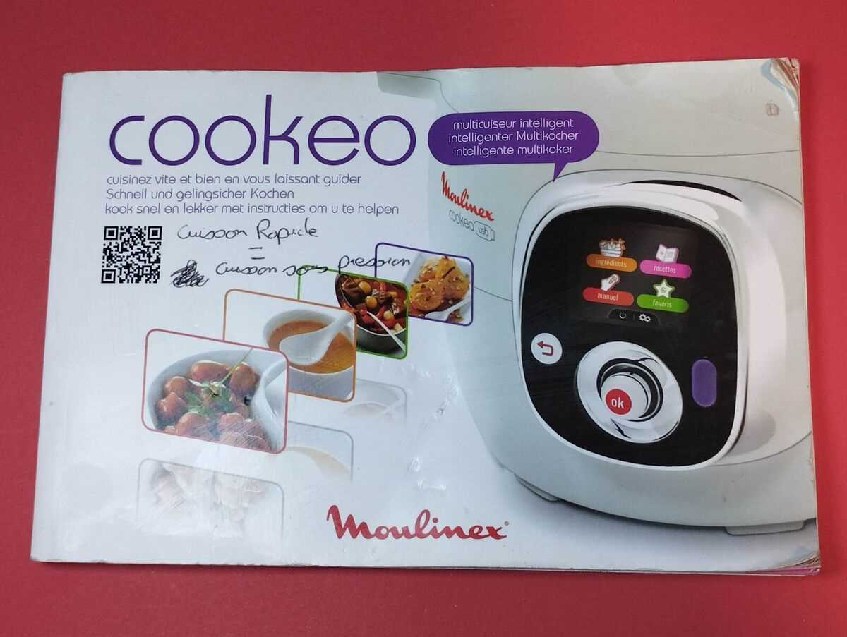 manuel dutilisation cookeo moulinex