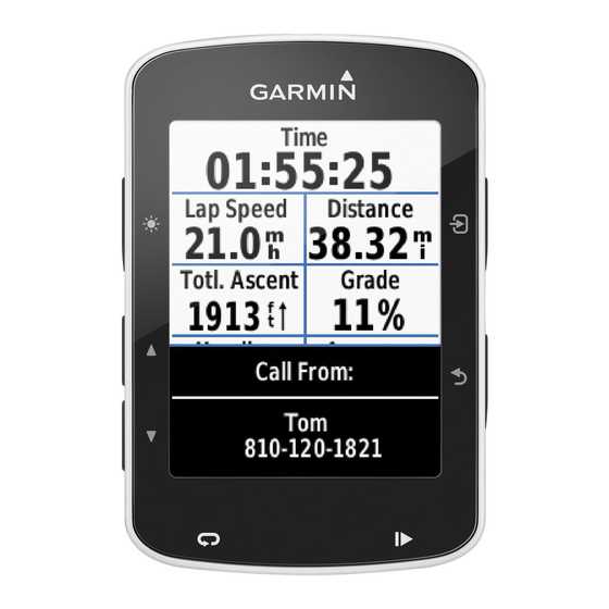 manuel dutilisation garmin edge explore