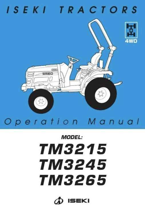manuel dutilisation tracteur iseki