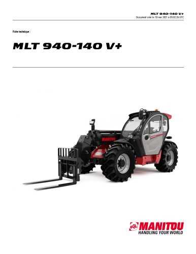 manuel utilisation manitou