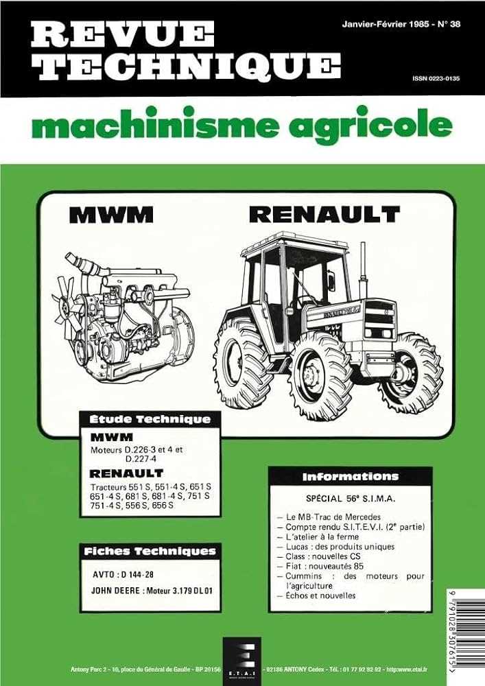 manuel utilisation tracteur renault 651