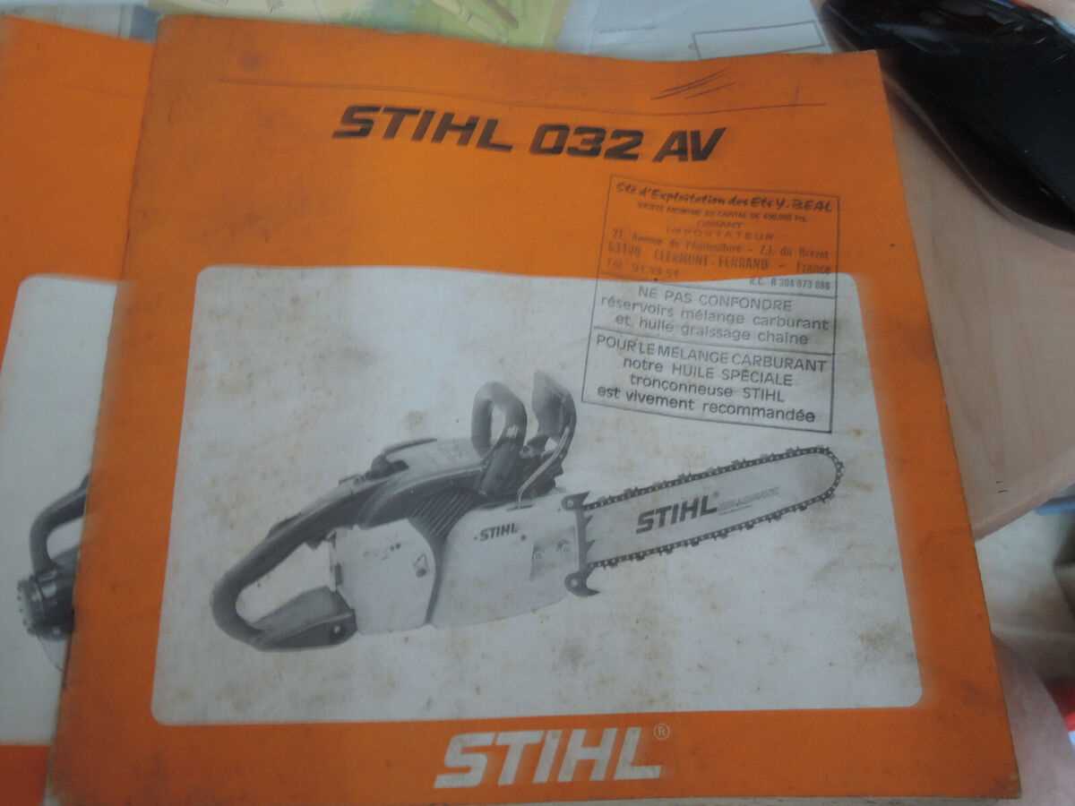 manuel utilisation tronconneuse stihl