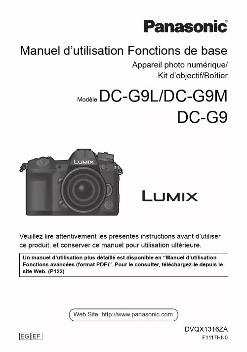 panasonic manuel utilisation
