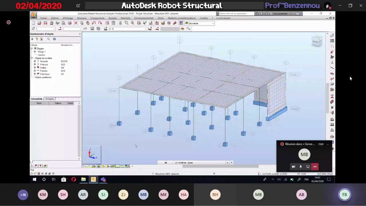 manuel dutilisation robot structural analysis 2019