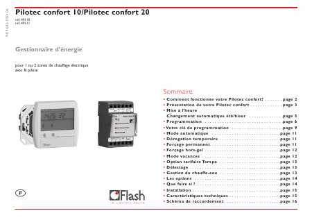 flash pilotec 2f manuel utilisation