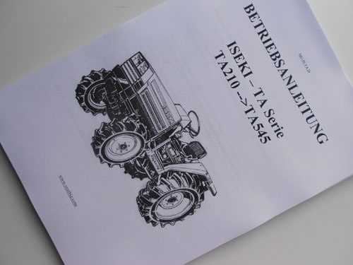 manuel dutilisation tracteur iseki