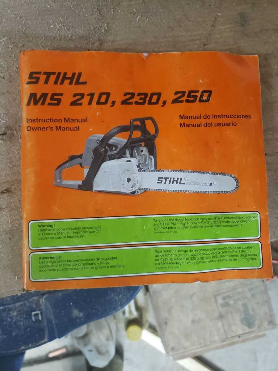 manuel utilisation tronconneuse stihl