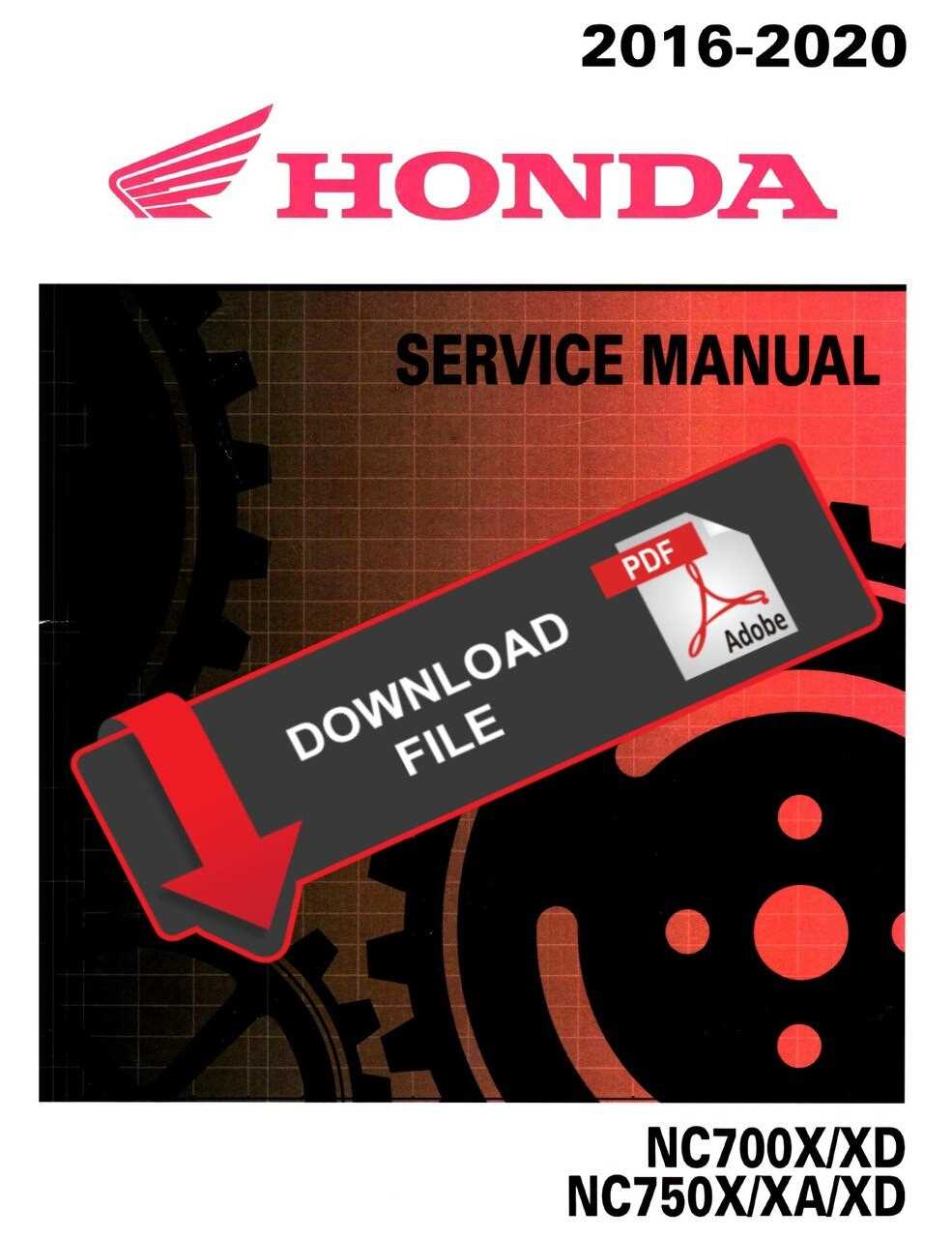 manuel utilisateur honda nc750x