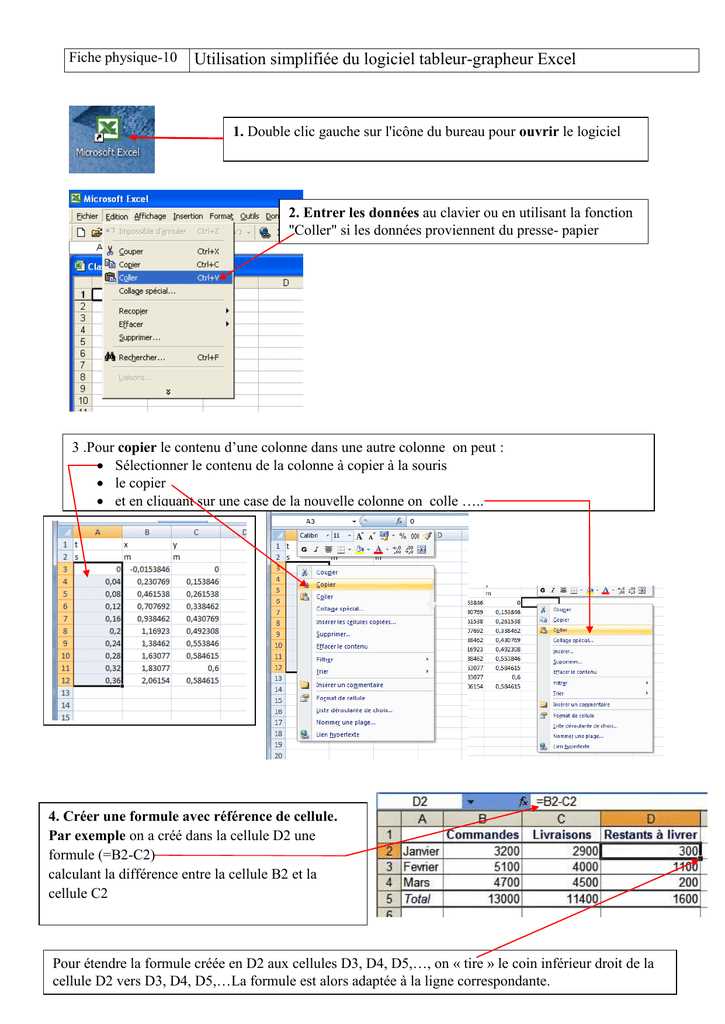 manuel utilisation excel