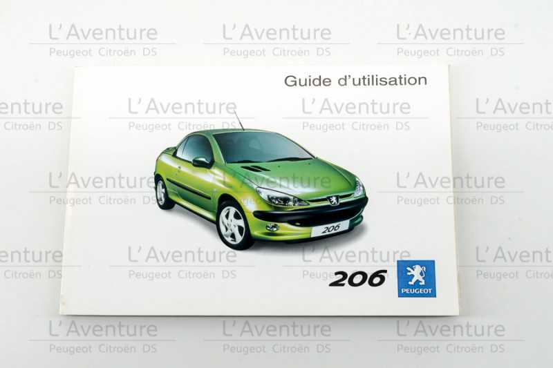 manuel dutilisation peugeot 206