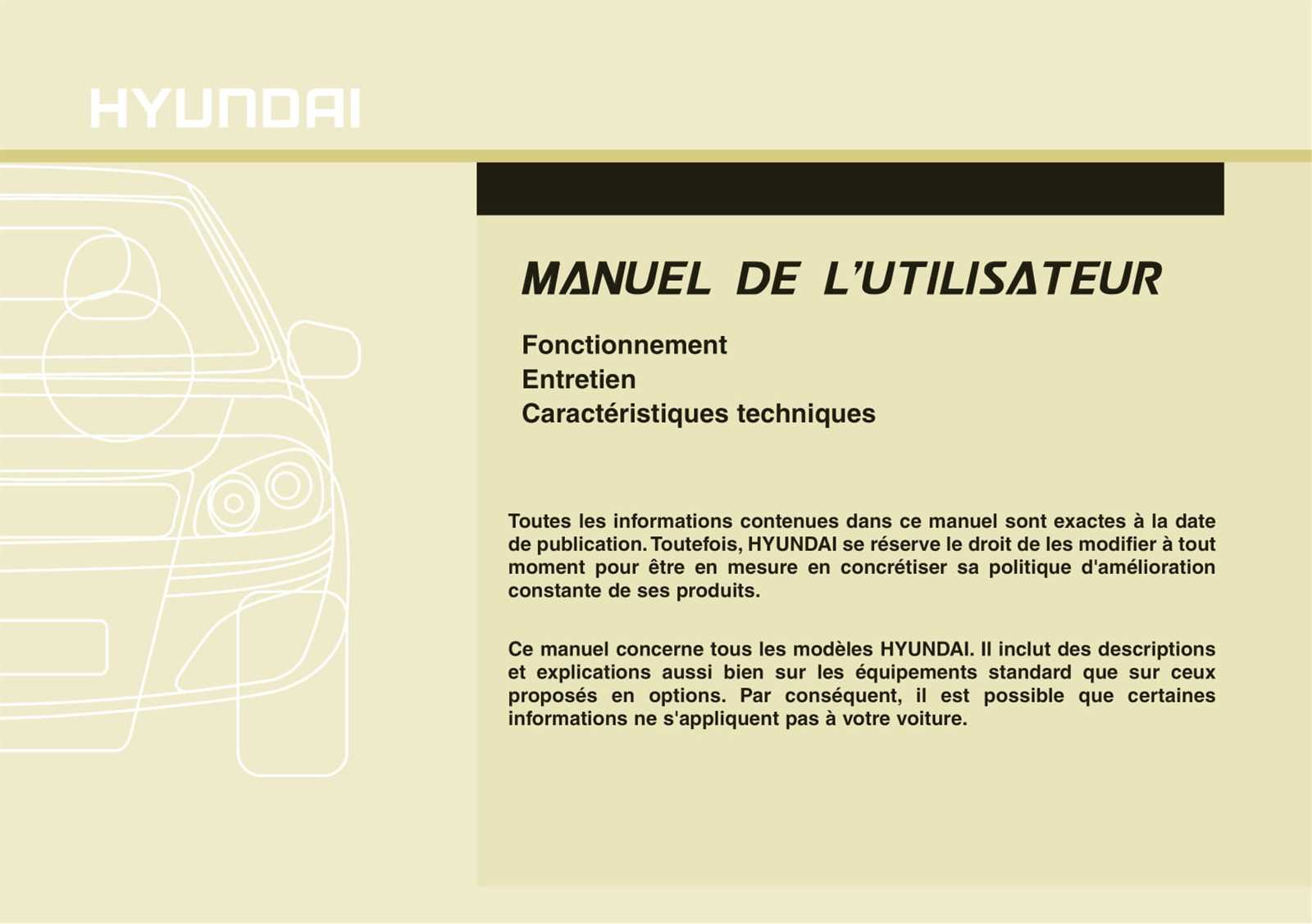 manuel dutilisation hyundai ix35