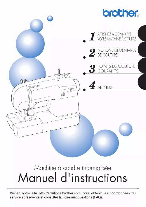 manuel dutilisation machine à coudre brother