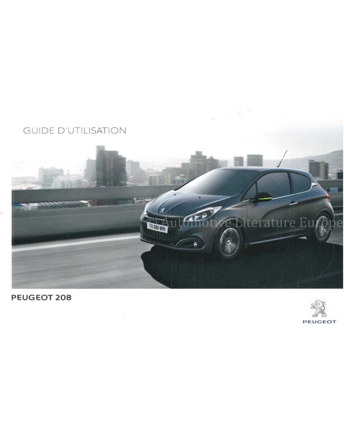 manuel dutilisation peugeot 208