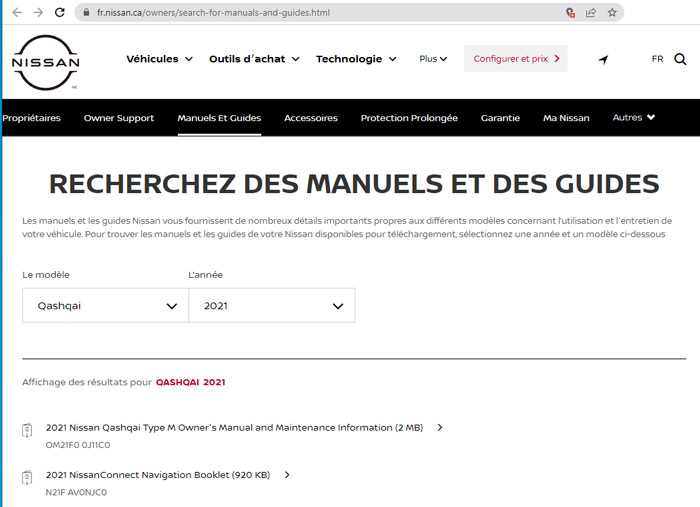 manuel utilisateur qashqai