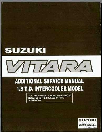 manuel utilisateur suzuki vitara