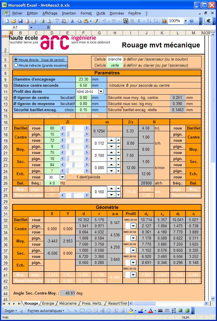 manuel utilisation excel