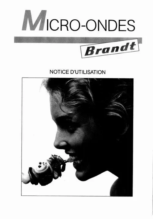 manuel utilisation four brandt