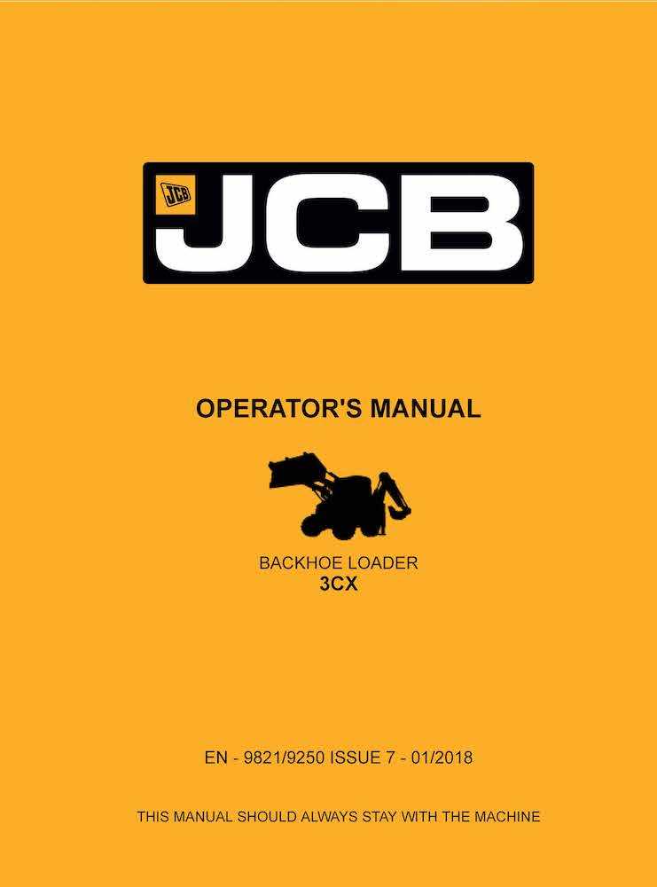 manuel dutilisation jcb 3cx