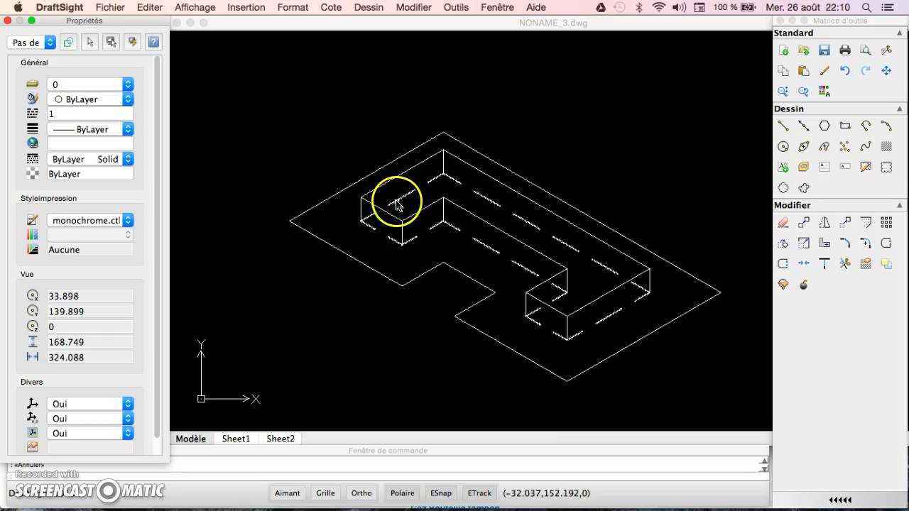 manuel utilisation draftsight