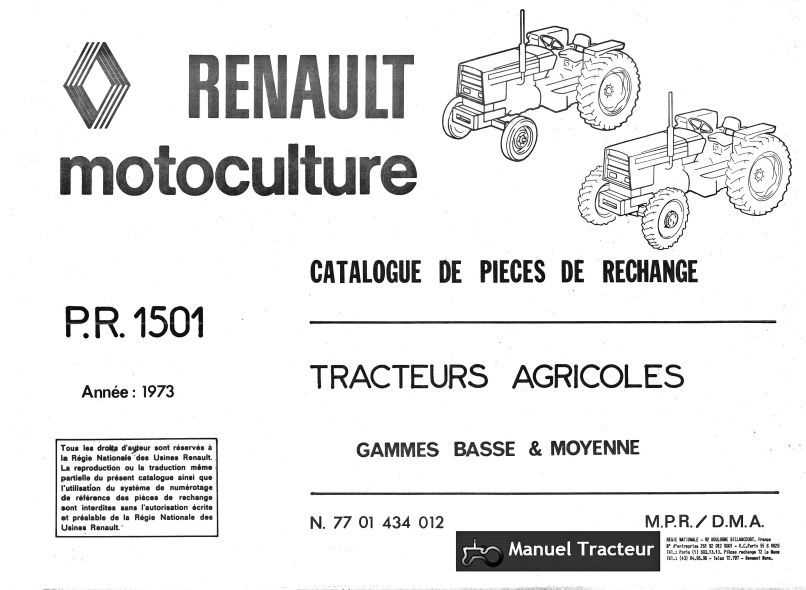 manuel utilisation tracteur renault 651