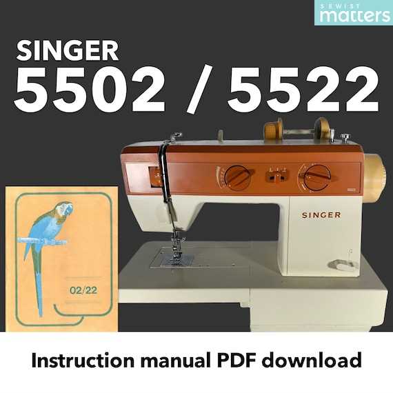 singer 5525 manuel utilisation gratuit