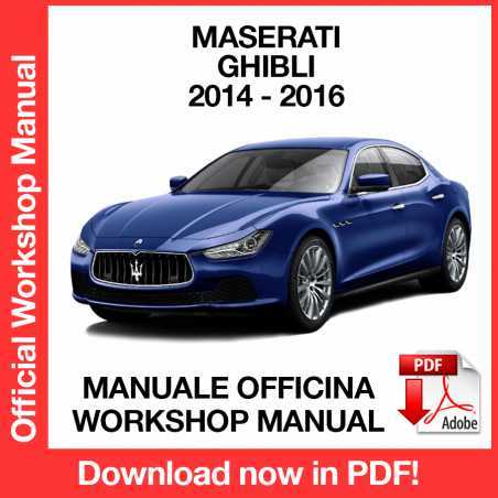manuel utilisation maserati ghibli