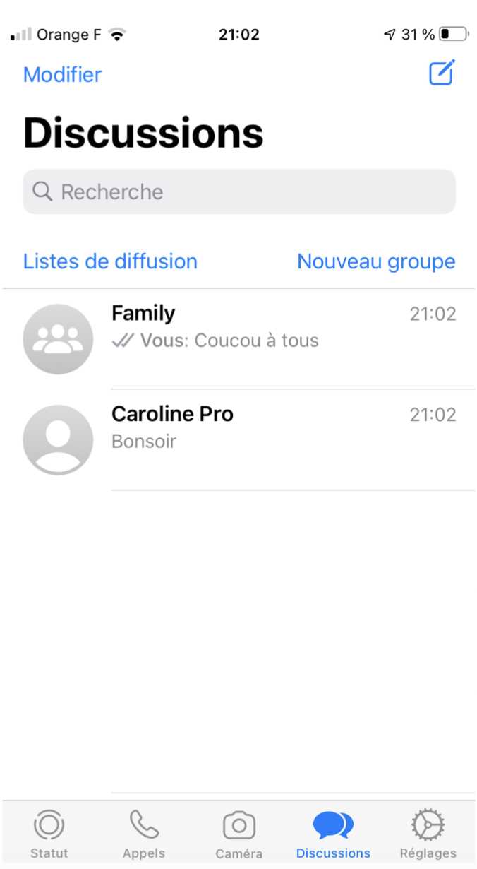 whatsapp manuel dutilisation