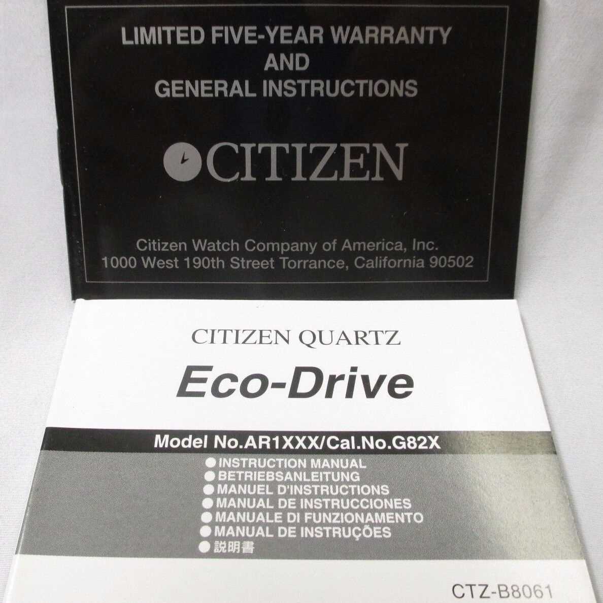 citizen eco drive manuel dutilisation