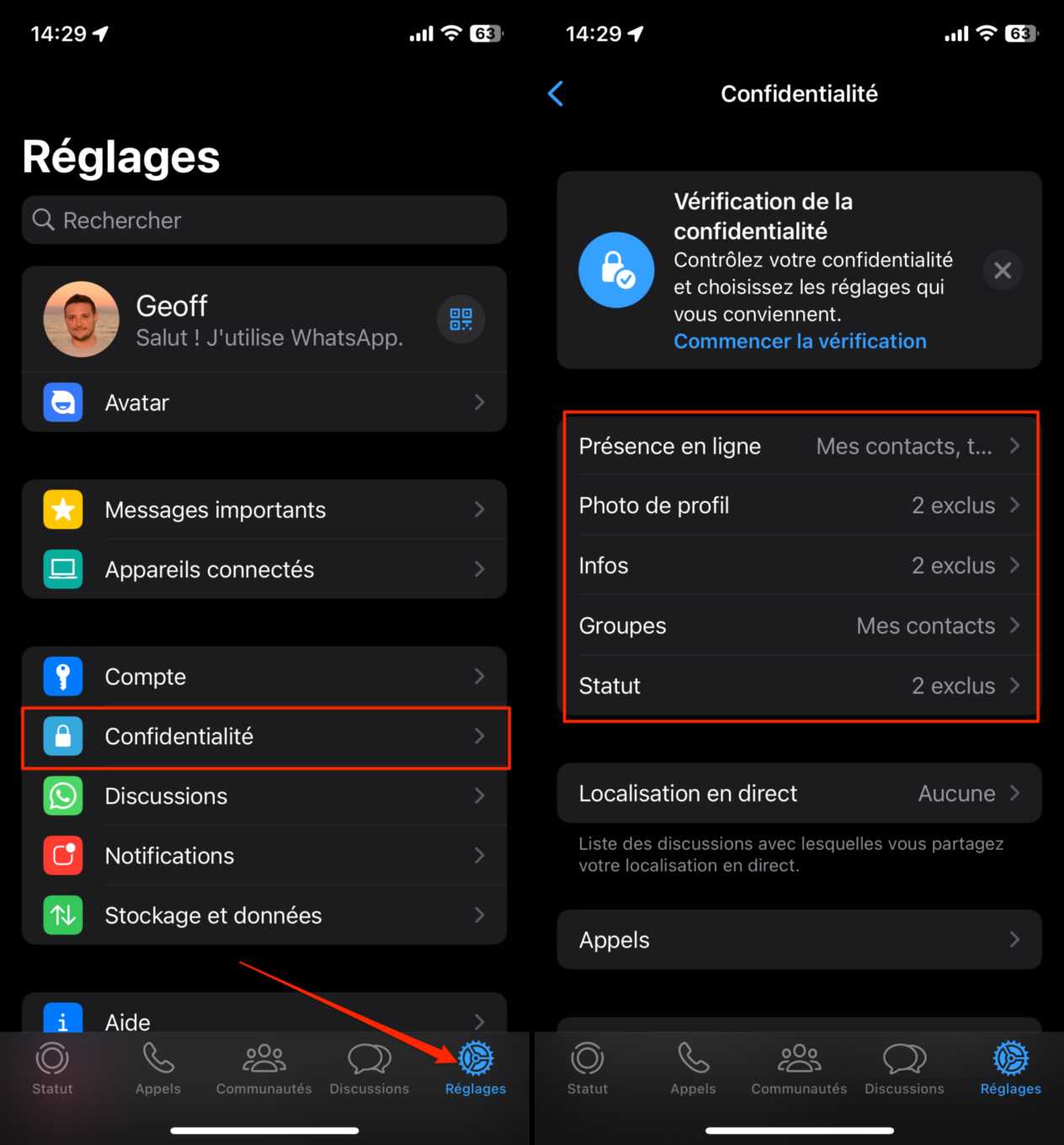 whatsapp manuel dutilisation