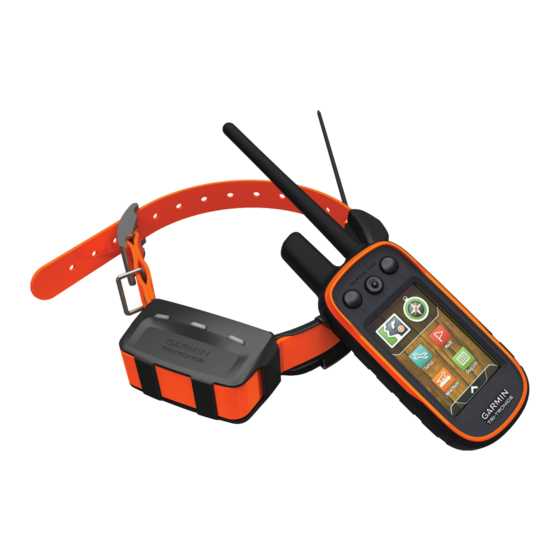 manuel utilisation garmin alpha 100